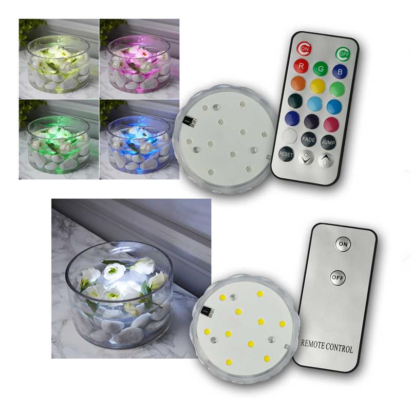 LED Dekoleuchte „WASSERKERZE“, mit Fernbedienung, IP65