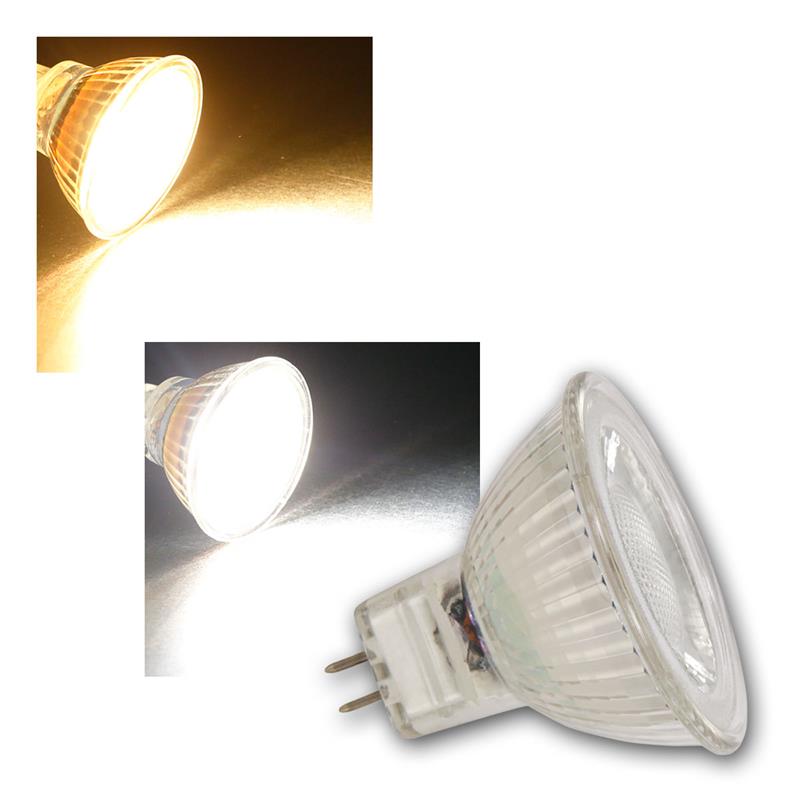 MR16/GU5.3 LED Strahler "MCOB", 12V, 3W & 5W, Halogenlook
