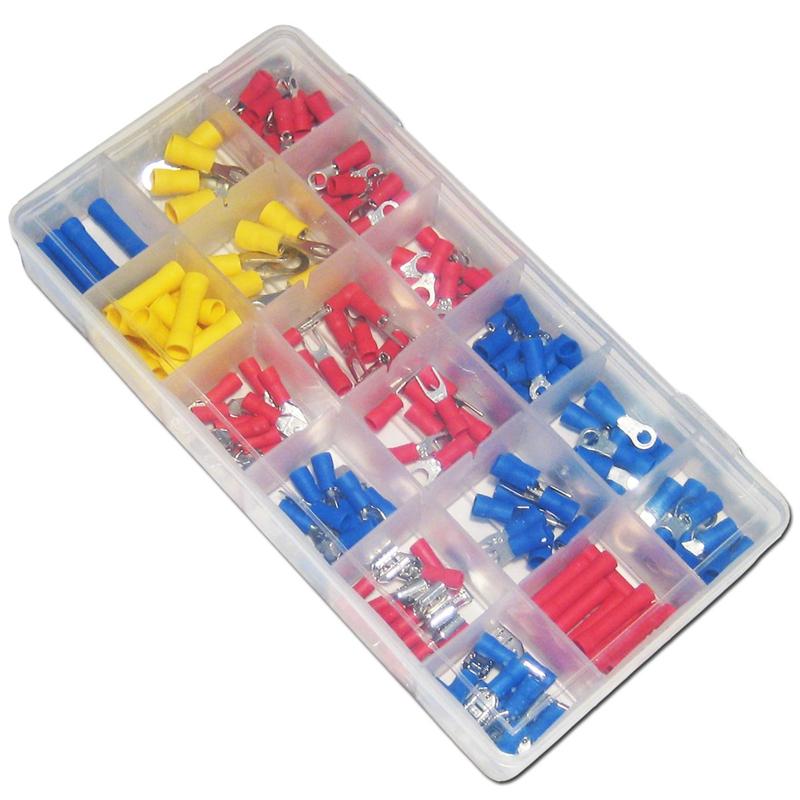 175-teiliges Crimpverbinder Set, Kabelverbindungen isoliert