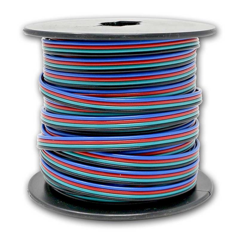 RGB Kabel 4x0,35mm², 25m RGB Anschlusskabel, Kupferlitze RGB Kabel 4x0,35mm², 25m RGB Anschlusskabel, Kupferlitze