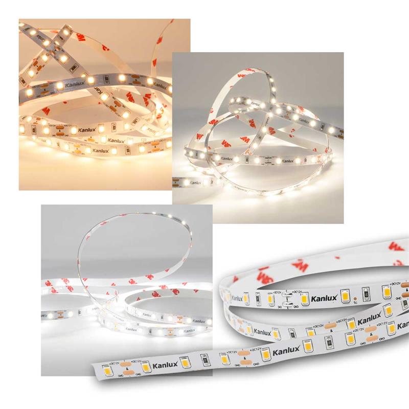 5m LED Streifen, nur 8mm breit, 12V, 11W/m, 900lm/m, CRI >90
