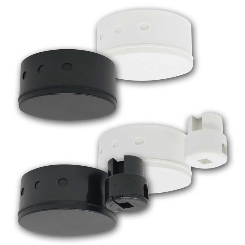 Lampen Abzweig-Baldachin mit 6 Kabel-Auslässen, Ø70x25mm Lampen Abzweig-Baldachin mit 6 Kabel-Auslässen, Ø70x25mm