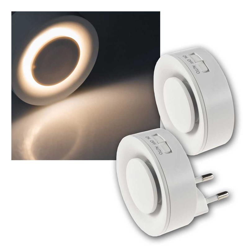 LED Nachtlicht mit PIR Bewegungsmelder, Dämmerungssensor