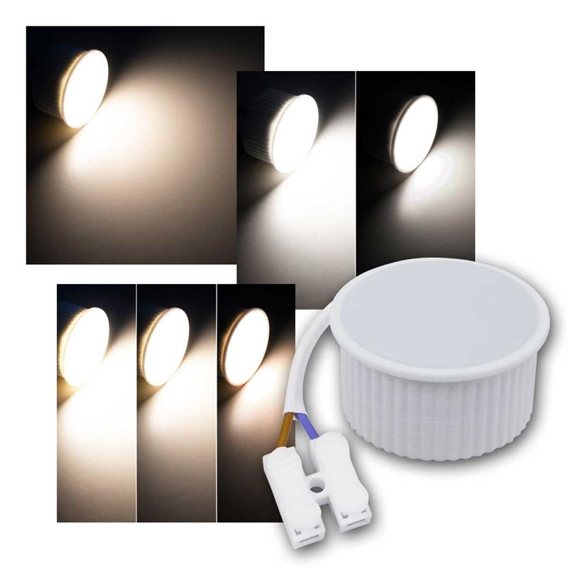LED-Modul "PL", 230V LED Leuchteinsatz, Ø50mm, superflach