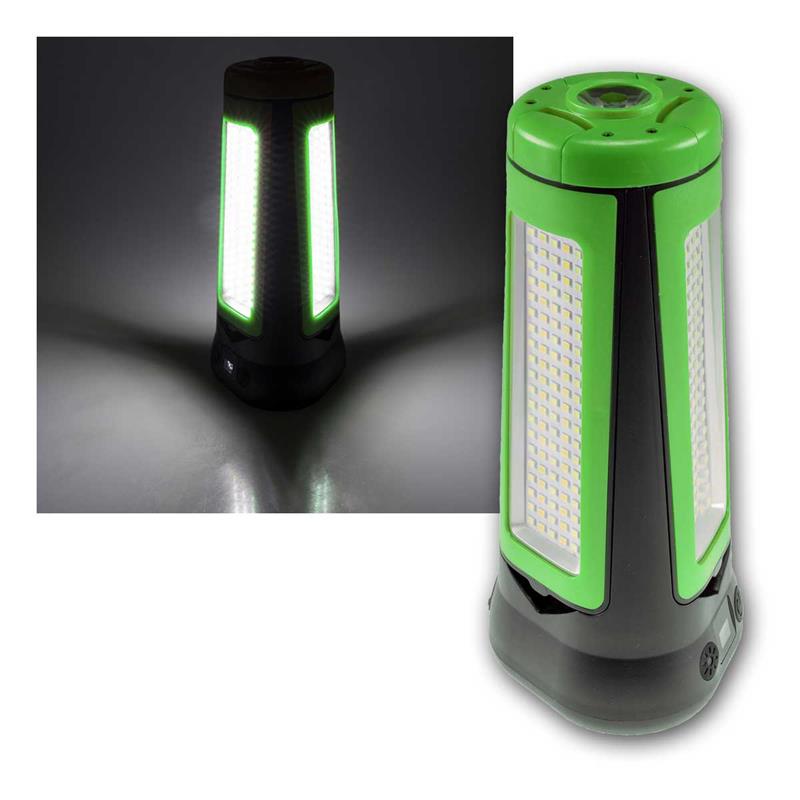 Akku LED Baustrahler mit Stativ, 30W, 2700lm, 3 Leuchtfarben