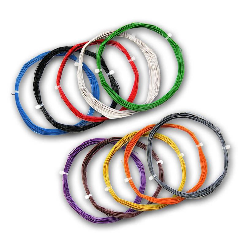 10m Litze flexibel, 0,04mm², Ø 0,5mm, Decoderlitze, Kupferlitze 10m Litze flexibel, 0,04mm², Ø 0,5mm, Decoderlitze, Kupferlitze