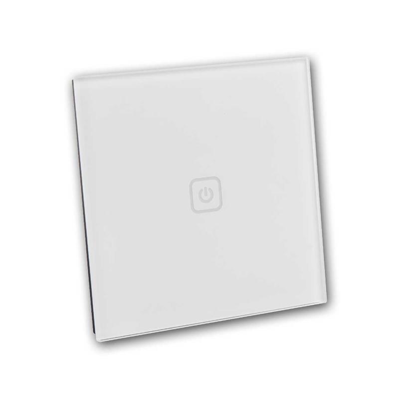 COMFORT Funk-Wandsender Touch, Glasoberfläche, 1-Kanal COMFORT Funk-Wandsender Touch, Glasoberfläche, 1-Kanal