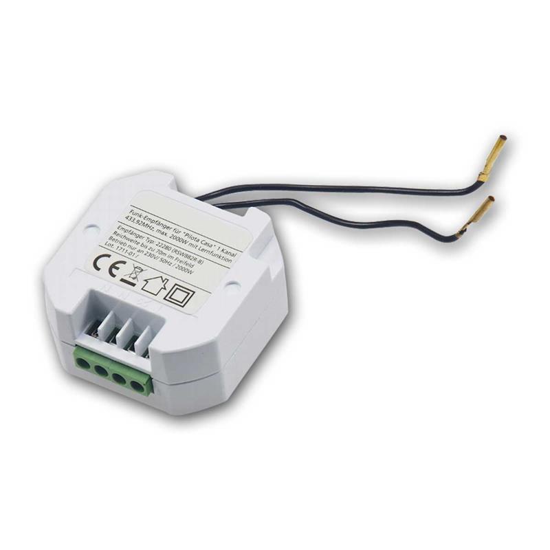 PILOTA CASA Funk-Empfänger, Lernfunktion, 10 Kanal, 2000W PILOTA CASA Funk-Empfänger, Lernfunktion, 10 Kanal, 2000W