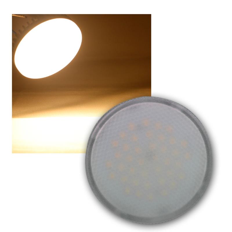 LED Leuchtmittel "XH 60", LED Spot GX53, 230V/3W, warmweiß
