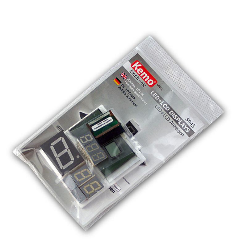 Elektronik-Displays, LED & LCD Anzeigen gemischt, 10 Stück
