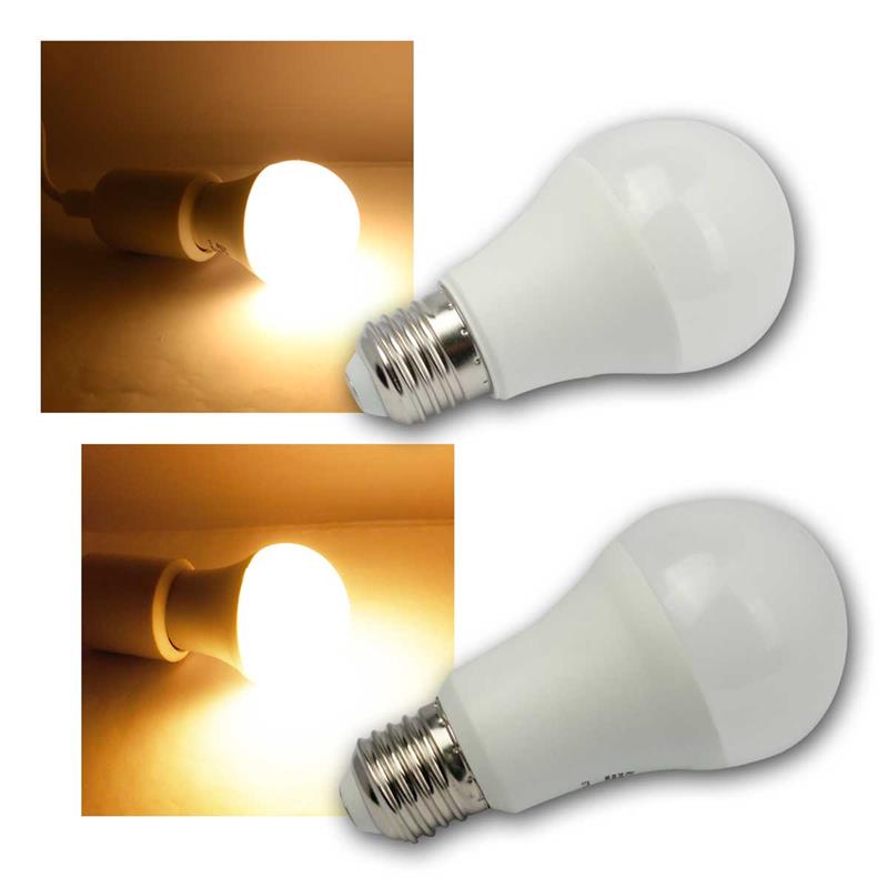 E27 LED Leuchtmittel, LED Glühbirne mit E27 Sockel, warmweiß