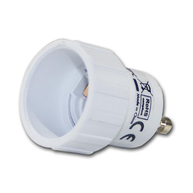 Lampenadapter E14 auf GU10, E14 Sockel auf GU10 Fassung Lampenadapter E14 auf GU10, E14 Sockel auf GU10 Fassung