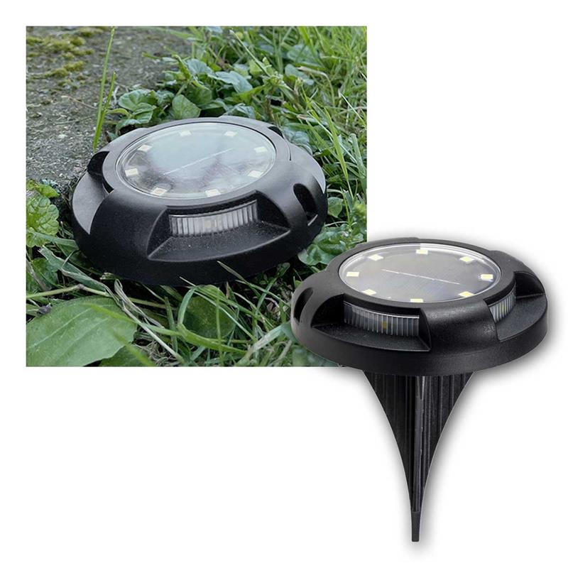 LED Solar Markierungslicht, Dämmerungssensor, kaltweiß, IP65