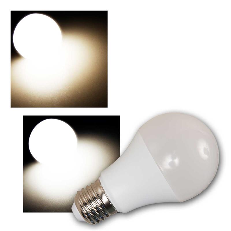 E27 LED Birne, 240° Abstrahlwinkel, warm- & neutralweiß