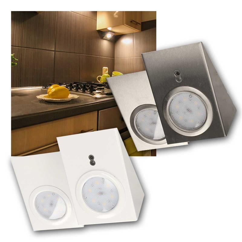 LED Unterbauleuchten, neutralweiß, Sensorschalter, 2er Set