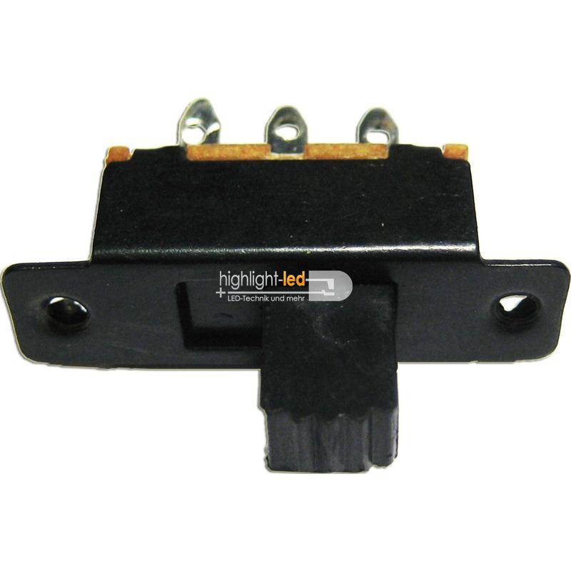 Miniatur-Schiebeschalter 125V AC/0,5A, Wechselschalter 2-polig