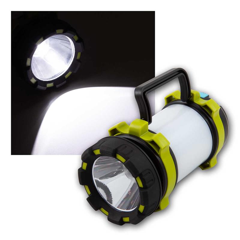 Akku-LED-Handlampe AL-280, Handscheinwerfer, Powerbank