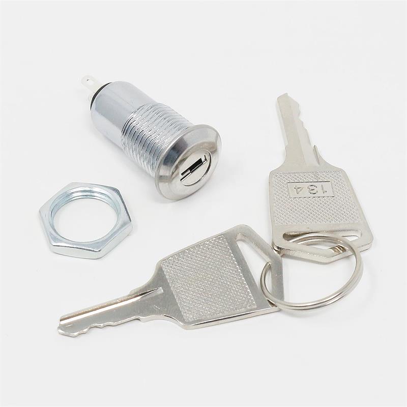 Schlüsselschalter, 2 Schlüssel, 1-polig, 125V/1A oder 250V/0,5A