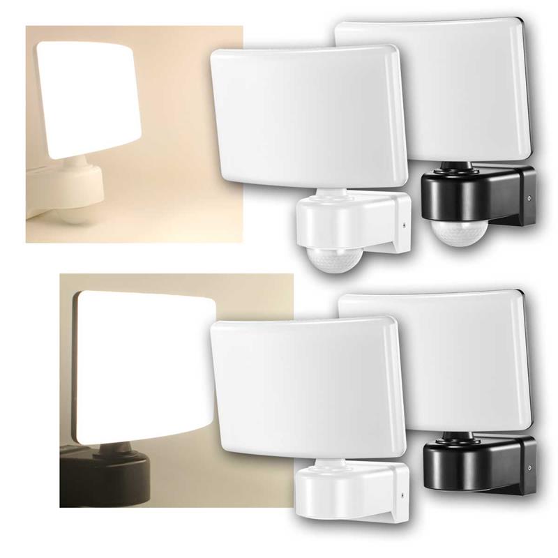 LED Wandleuchte „TOS“, 30W, neutralweiß, Eckmontage, IP65