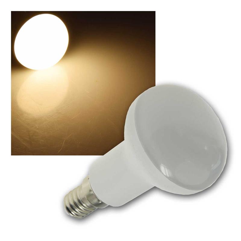 E14 LED Reflektorstrahler "R50", Leuchtmittel 6W, warmweiß