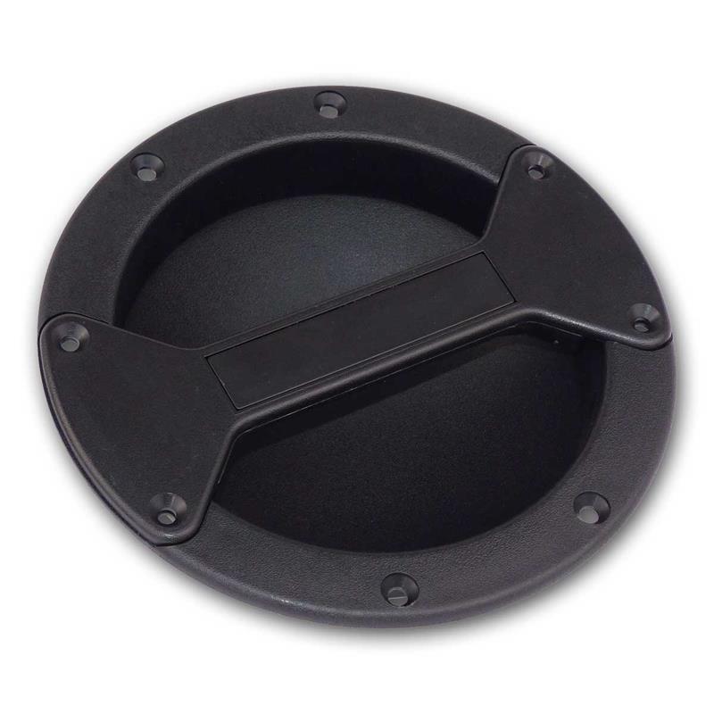 Einbau-Schalengriff für Lautsprecherboxen, Ø 19cm, schwarz