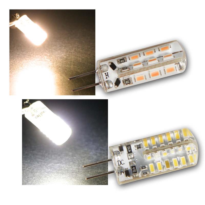 G4 LED Leuchtmittel „Silicia“, LED Birne 12V, Gel Überzug