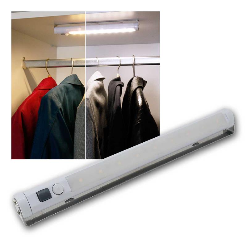 LED Schrankleuchte mit PIR Bewegungssensor, Batteriebetrieb