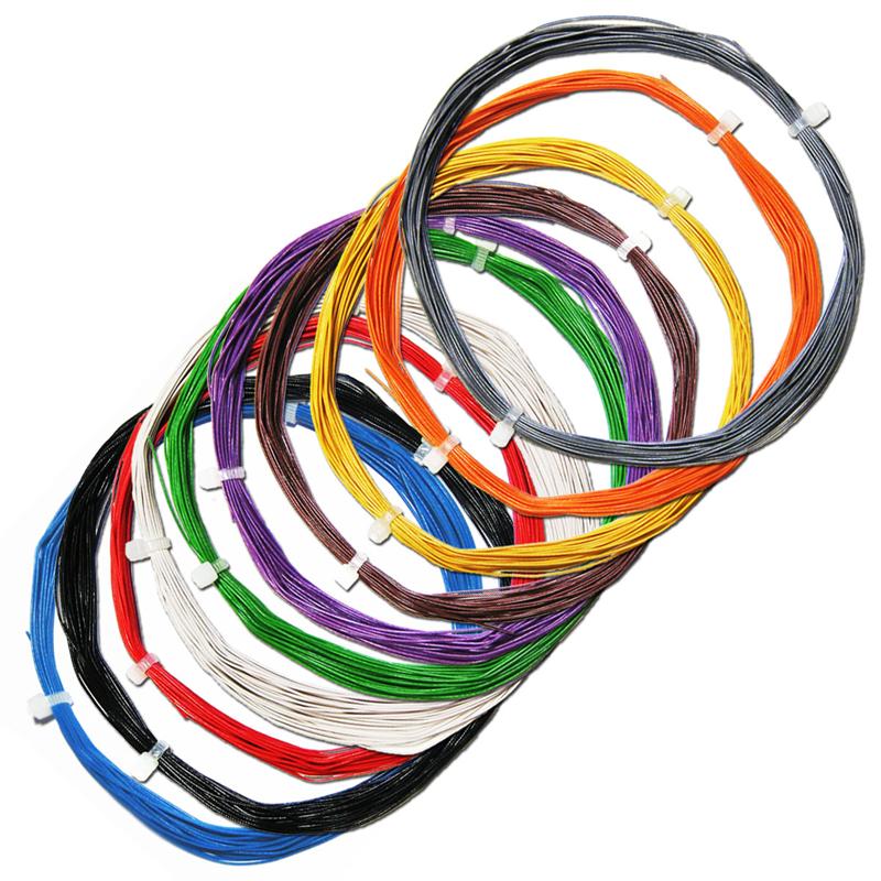 100m Litze flexibel, 10 Farben, Decoderlitze, 0,5mm/0,04mm² 100m Litze flexibel, 10 Farben, Decoderlitze, 0,5mm/0,04mm²