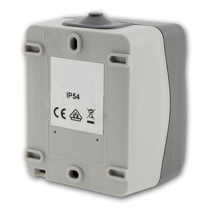 NUQUI Orientierungsschalter, Aufputz-Schalter mit LED, IP54
