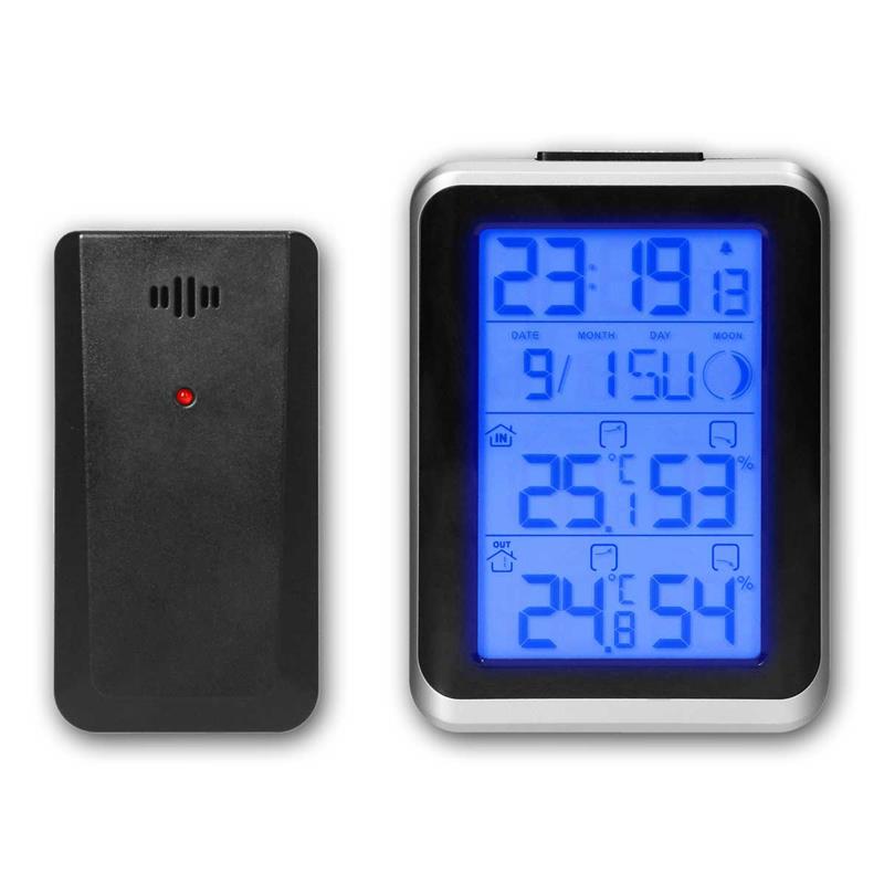 Funk-Thermometer, Höchst-und Tiefstwerte, Hygrometer, IP44