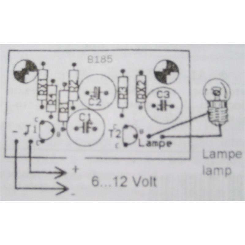 Blinker / Wechselblinker Bausatz 6-12V, Blinkfrequenz 1-3x/sec