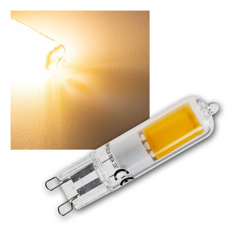 LED Leuchtmittel Sockel G9, 230V/4W, 500lm, 330°, warmweiß LED Leuchtmittel Sockel G9, 230V/4W, 500lm, 330°, warmweiß