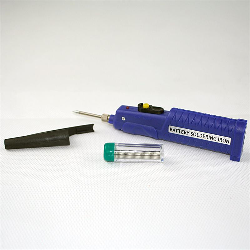 Batterie-Lötkolben mit Longlife Spitze und Lötzinn, 4,5V / 8W
