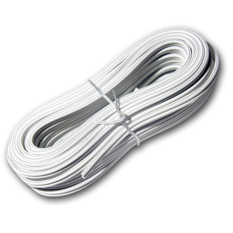10m Zwillingslitze LIYZ 2x0,5mm², 2-adrige Kupferlitze für LEDs 10m Zwillingslitze LIYZ 2x0,5mm², 2-adrige Kupferlitze für LEDs