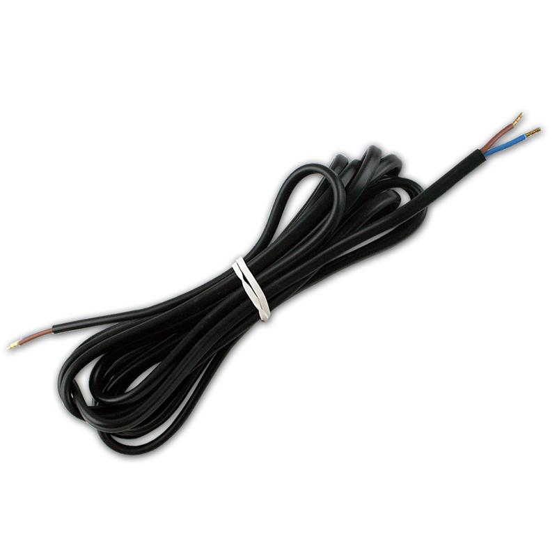 3m Zuleitung in Schwarz, für Netzgerät & Trafo, 2x0,75mm² 3m Zuleitung in Schwarz, für Netzgerät & Trafo, 2x0,75mm²