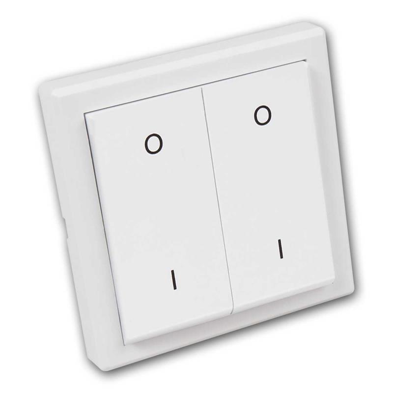 COMFORT Funk Wandsender Duo, 2 Kanal Funk-Wandschalter COMFORT Funk Wandsender Duo, 2 Kanal Funk-Wandschalter
