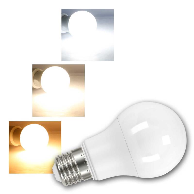 E27 LED Leuchtmittel „IQ-LED“, LED Birne, Kunststoffgehäuse