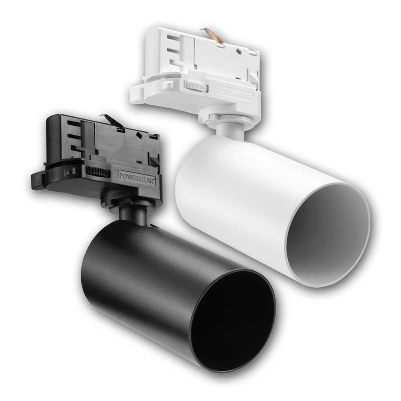 Strahler "MASTA" für Stromschiene, schwarz, mit GU10 Fassung