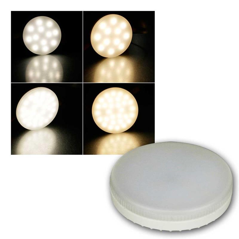 GX53 LED Strahler, Ø 75mm, 3W & 6W, warmweiß & neutralweiß