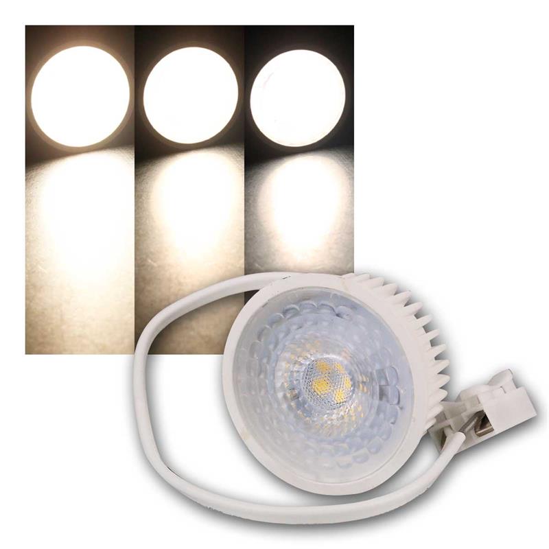 Foco Downlight Led Techo Empotrable 5W Blanco Basculante 2700K | Leroy Merlin