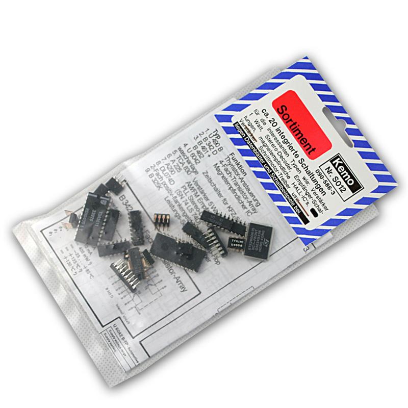 20er Set integrierter Schaltungen (ICs), verschiedene Typen
