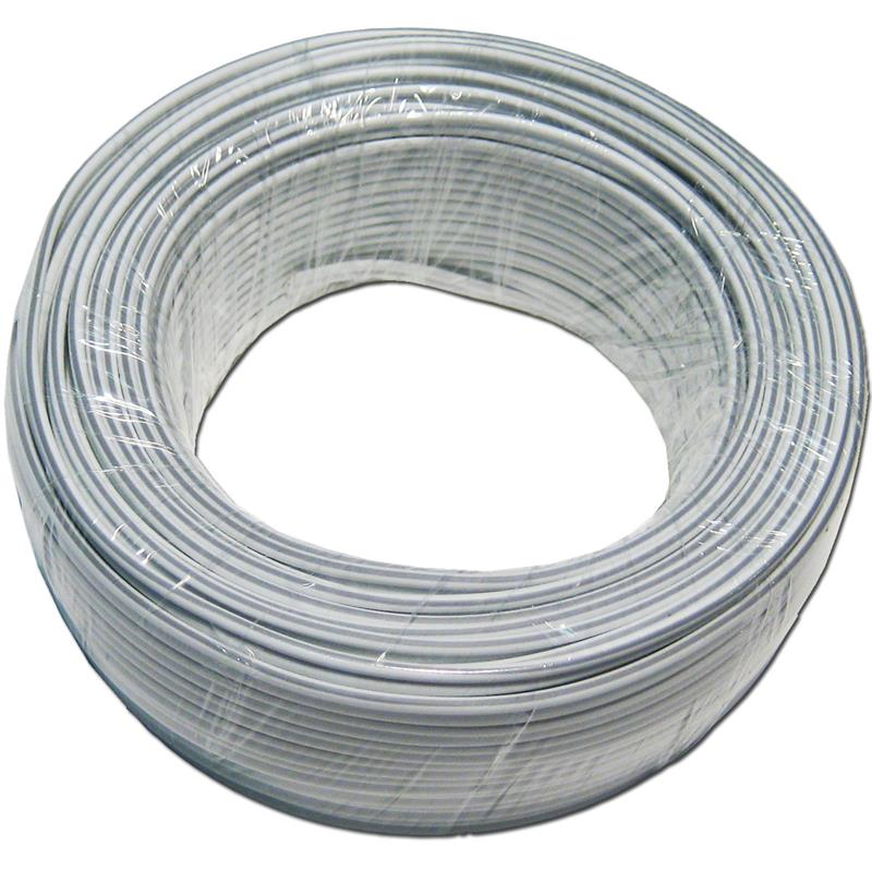 Zwillingslitze 2x 0,50mm², Kupferlitze 2x 16x0,20mm, Länge 25m Zwillingslitze 2x 0,50mm², Kupferlitze 2x 16x0,20mm, Länge 25m