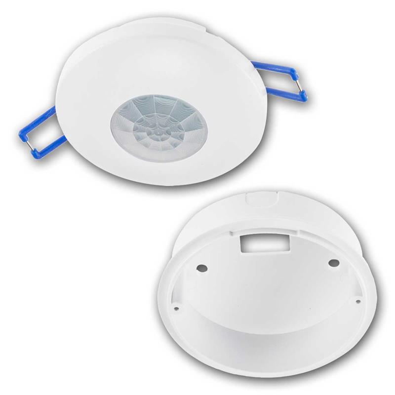 Einbau-Bewegungsmelder 360°, LED-tauglich, mit Aufputzrahmen