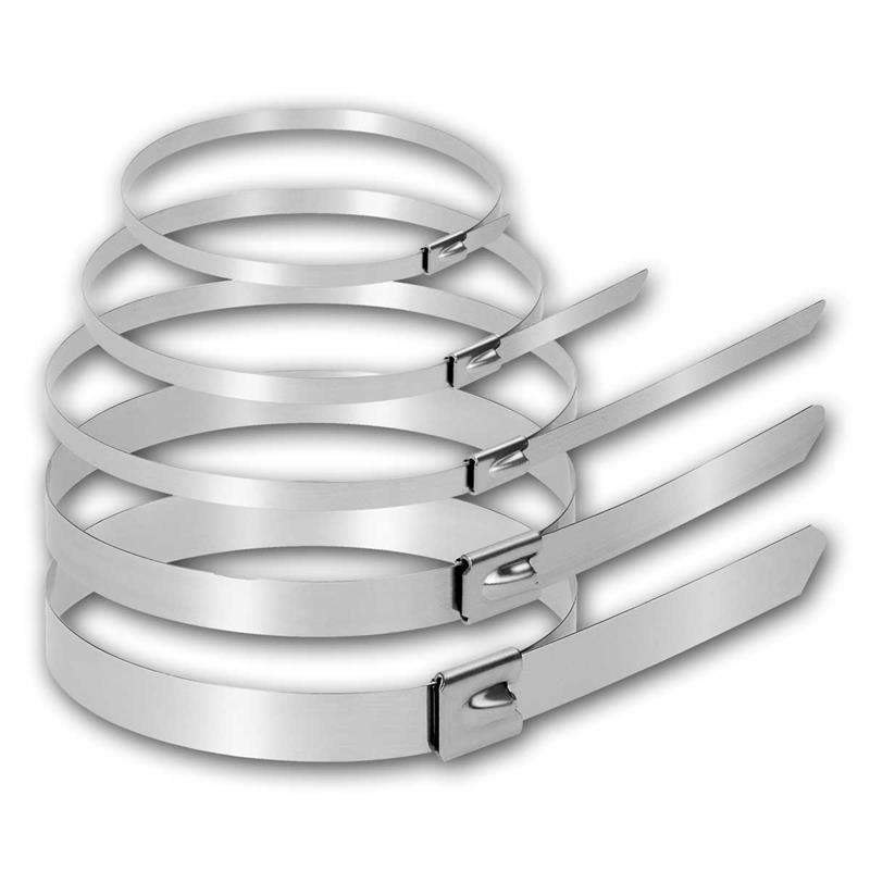 Edelstahl Kabelbinder, dauerhafte Befestigung, 100er Packung