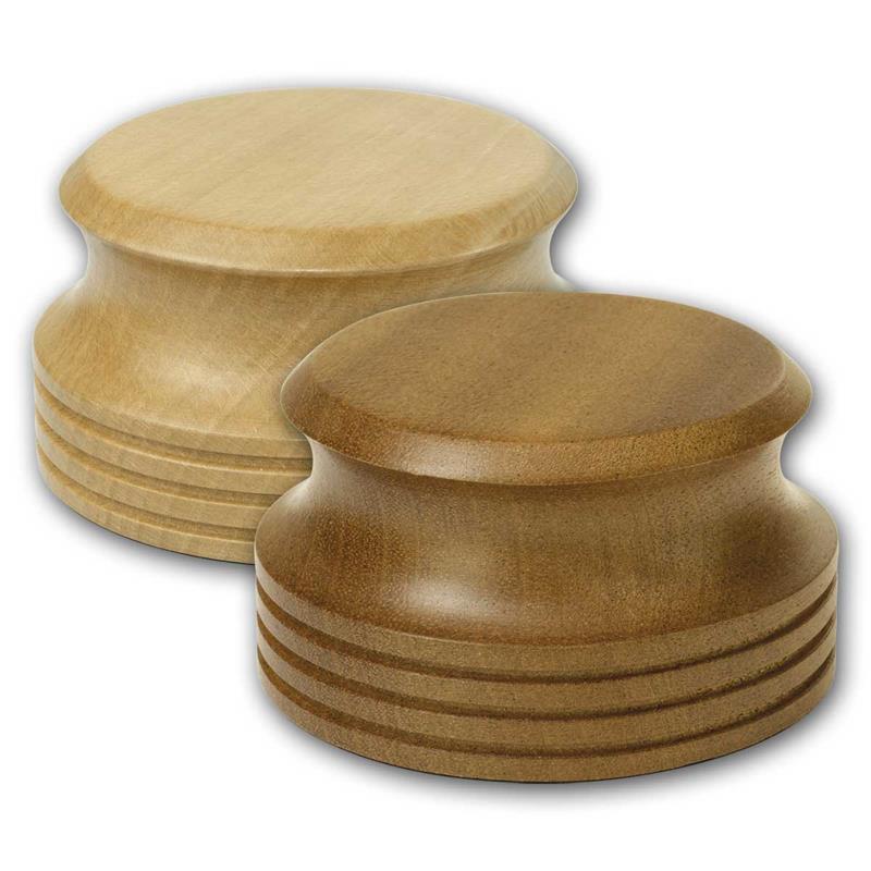 Plattenteller Holzgewicht „PST300W“, Filzauflage, Ø8cm, 300g