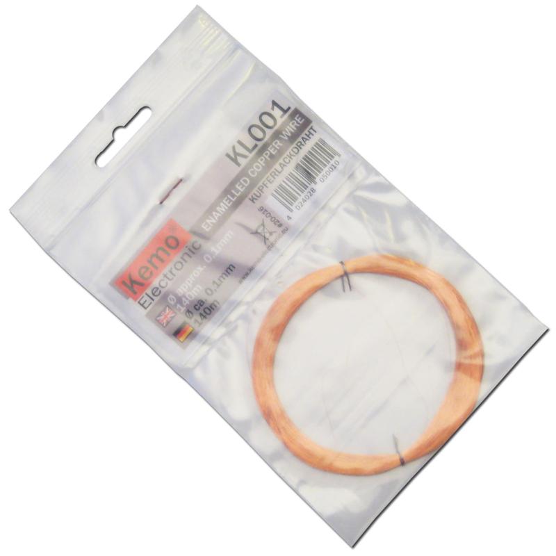 Kupferlackdraht, CU-Lackdraht, Kupfer Draht, Ø 0,1mm 140m Kupferlackdraht, CU-Lackdraht, Kupfer Draht, Ø 0,1mm 140m