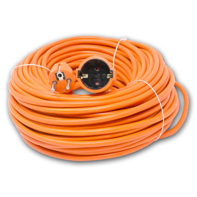 Schutzkontakt-Verlängerungskabel WTN, Länge 40m, orange