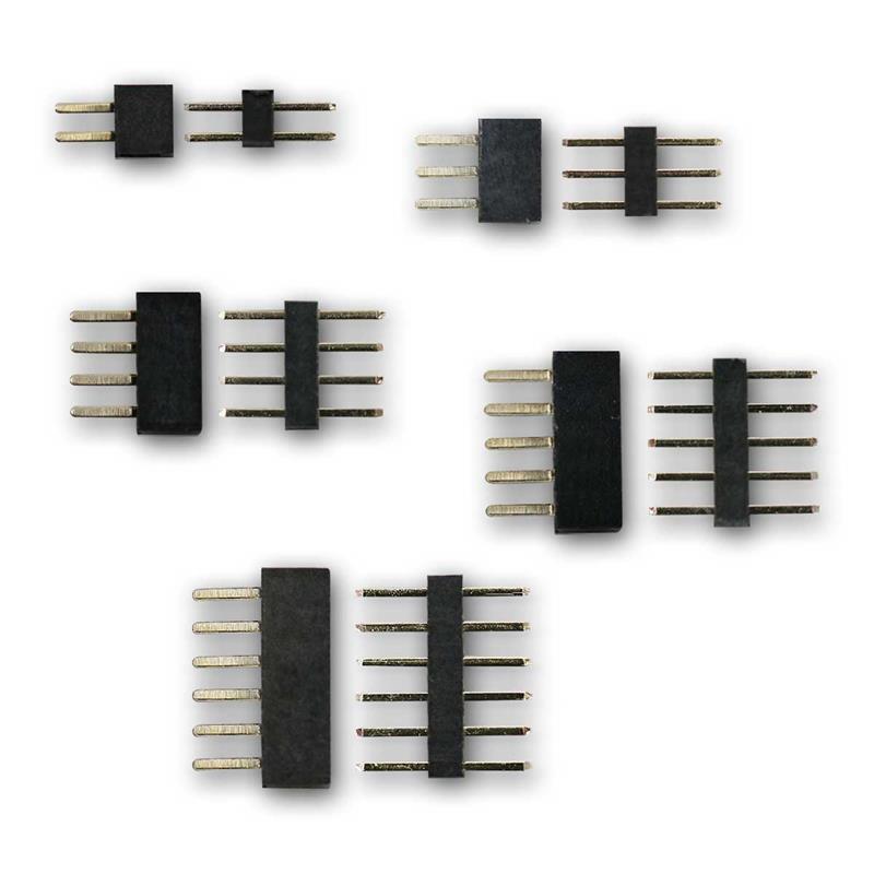 Mini Steckerbinder Set, RM1,00mm, Stecker & Buchsen einreihig Mini Steckerbinder Set, RM1,00mm, Stecker & Buchsen einreihig