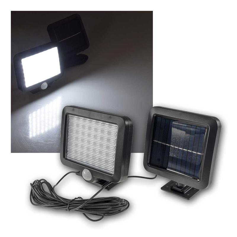LED Solar Fluter, 120° Bewegungsmelder, kaltweiß, neigbar