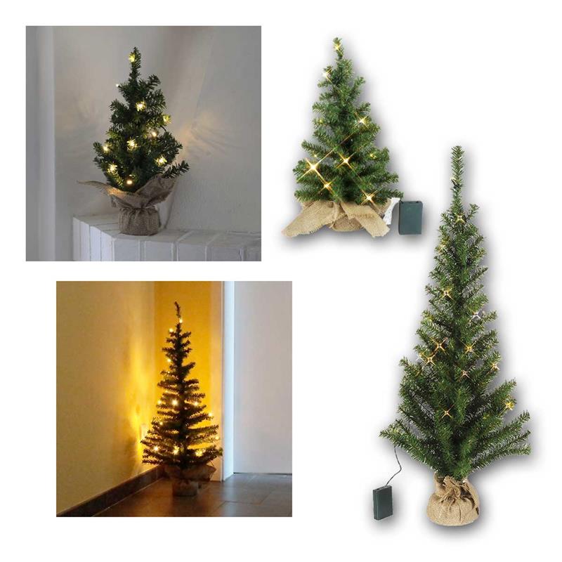 LED Christbaum „Toppy“, warmweiß, Batterie & Timerfunktion